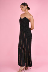 Black Straight Fit Gown922 video